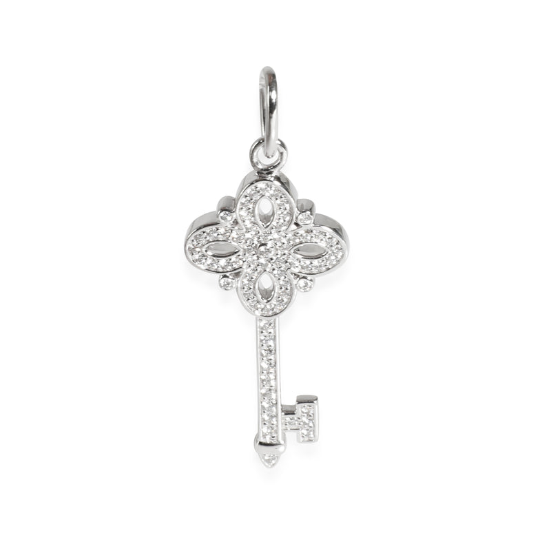 Key Collection Pendant in 18k White Gold 0.09 CTW