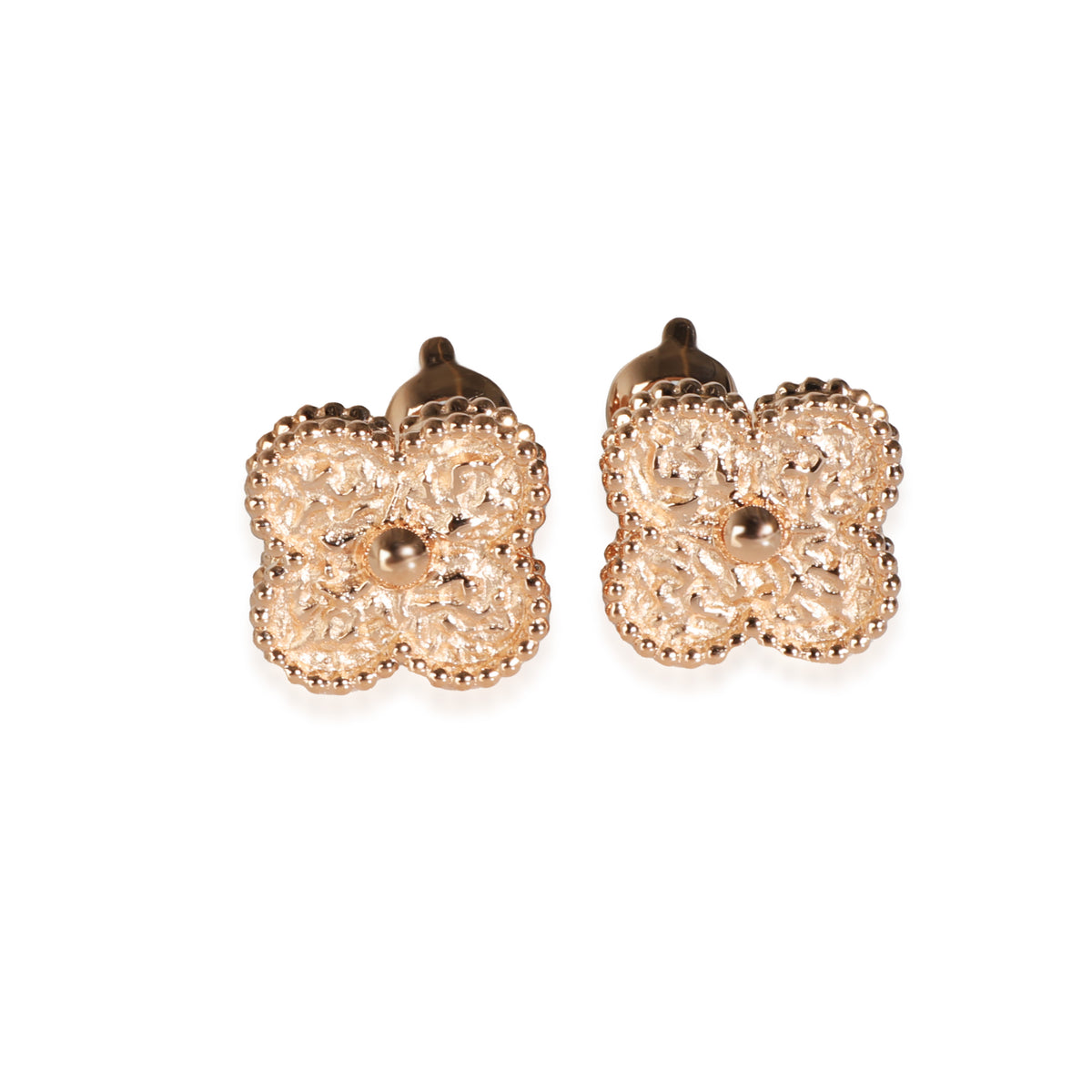 Vintage Alhambra Earrings in 18k Rose Gold