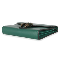 Emerald Green Pebbled Calfskin Mini Dionysus Chain Wallet