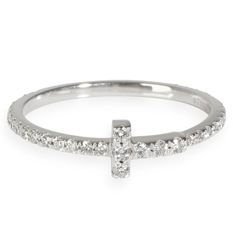 Tiffany T Ring in 18k White Gold 0.2 CTW