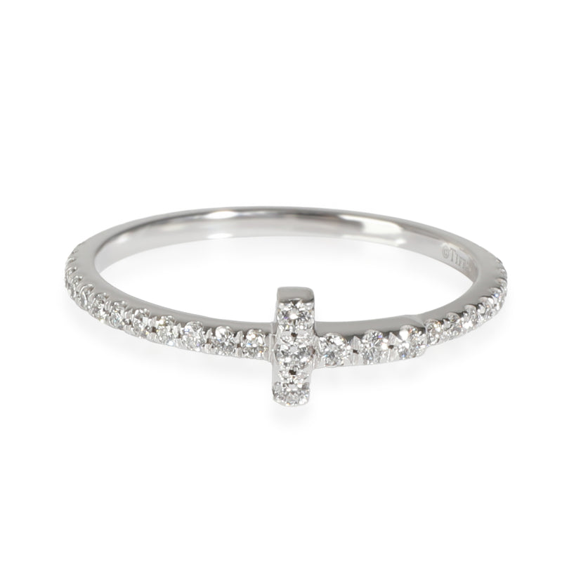 Tiffany T Ring in 18k White Gold 0.2 CTW