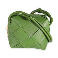 Avocado Nappa Intrecciato Mini Cassette Camera Bag