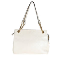 White GG Signature Soft Shoulder Bag