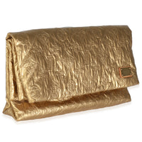 Gold Jacquard Monogram Limelight Clutch PM