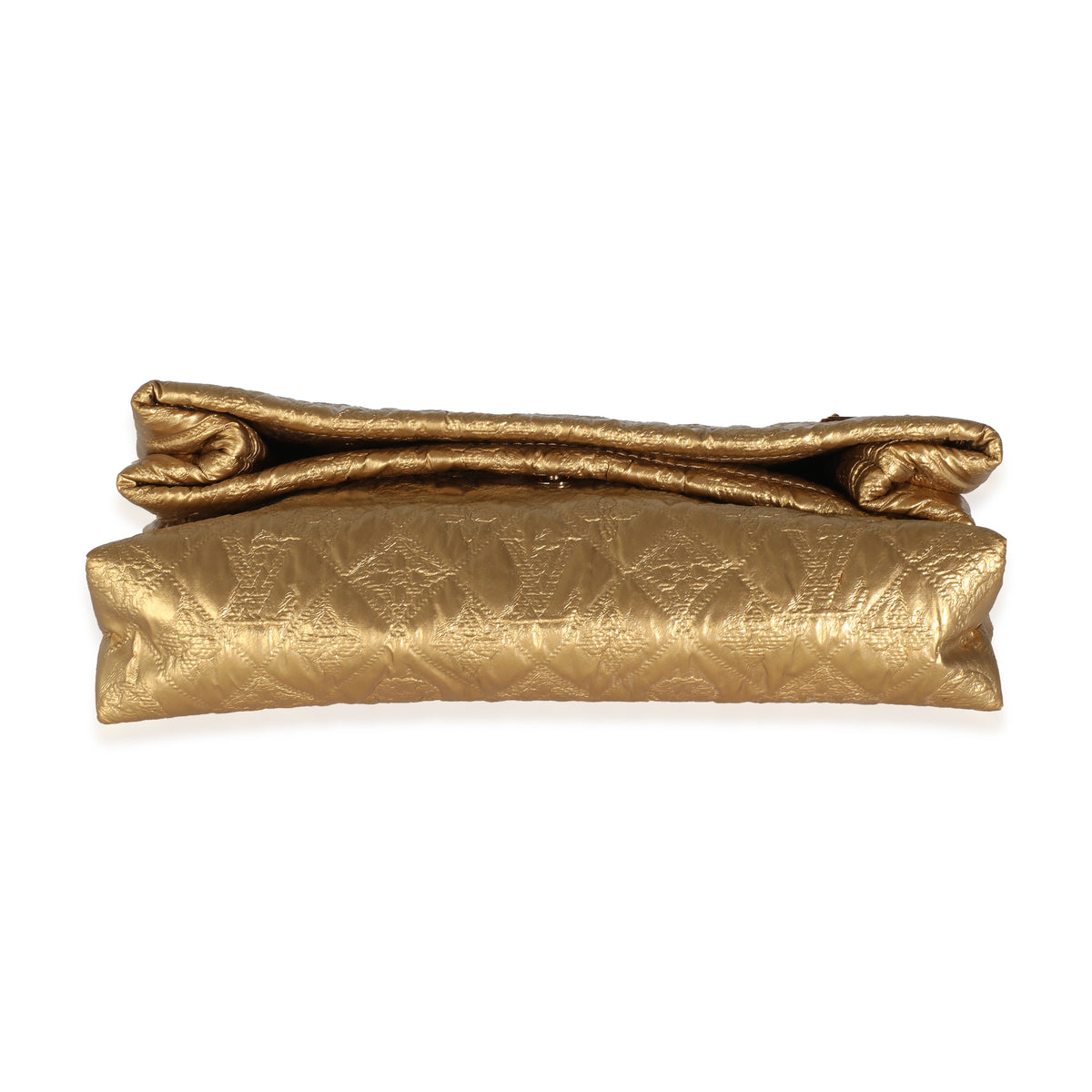 Gold Jacquard Monogram Limelight Clutch PM