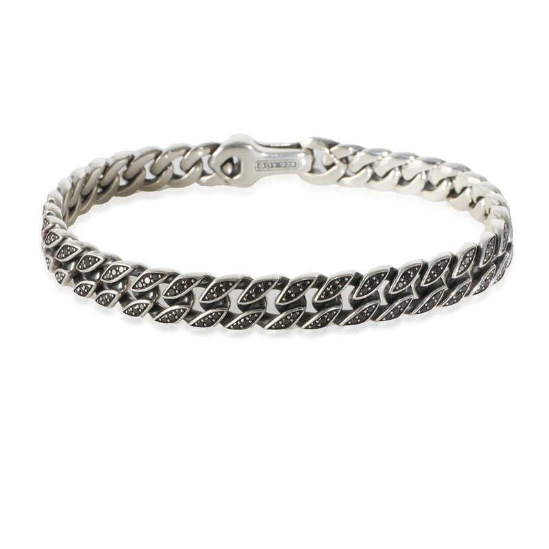 Curb Chain Collection Bracelet in  Sterling Silver 1.66 CTW