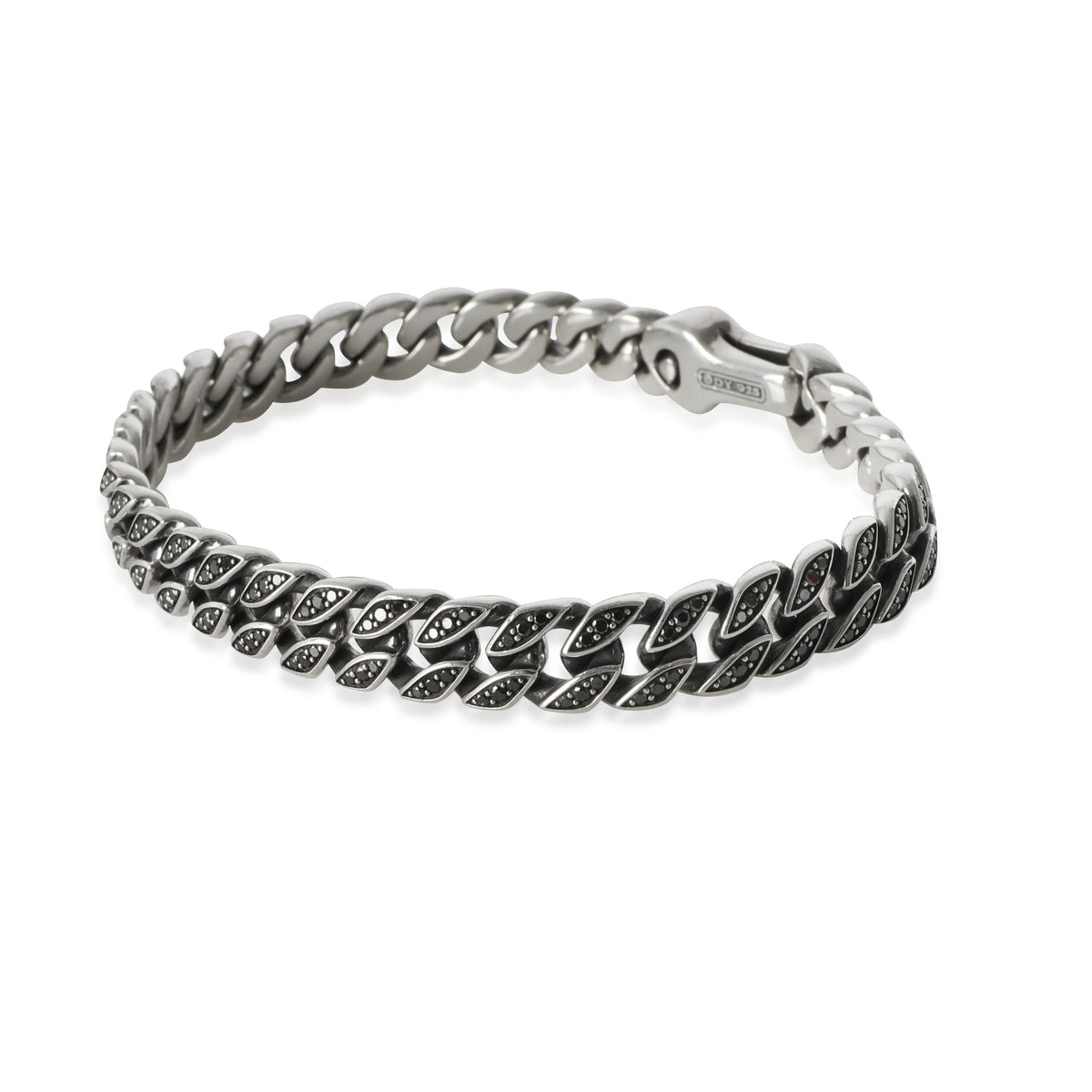Curb Chain Collection Bracelet in  Sterling Silver 1.66 CTW