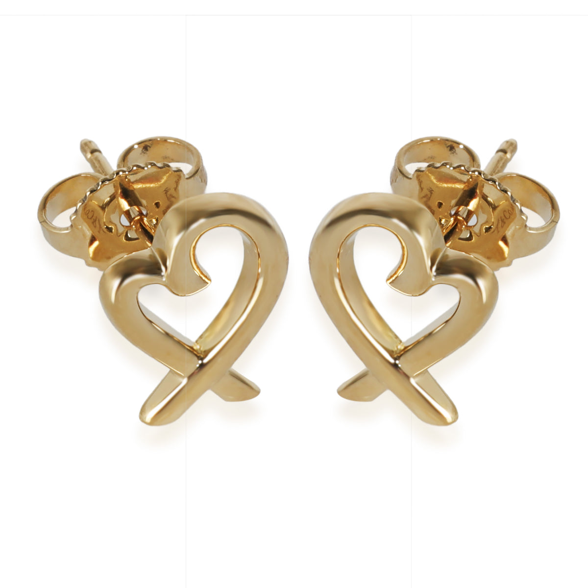 Paloma Picasso Loving Heart Earring in 18K Yellow Gold