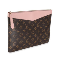 Rose Poudre Monogram Canvas Daily Pouch