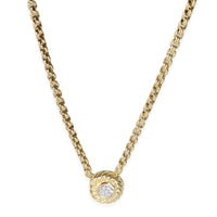 Diamond Cookie Necklace in 18k Yellow Gold 0.07 CTW