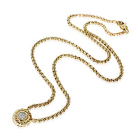 Diamond Cookie Necklace in 18k Yellow Gold 0.07 CTW