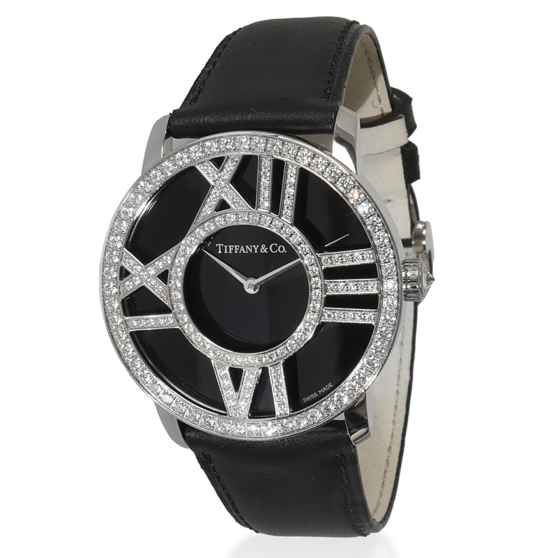 Tiffany & Co. Atlas Z1902.10.40E10A Unisex Watch in 18kt White Gold fv