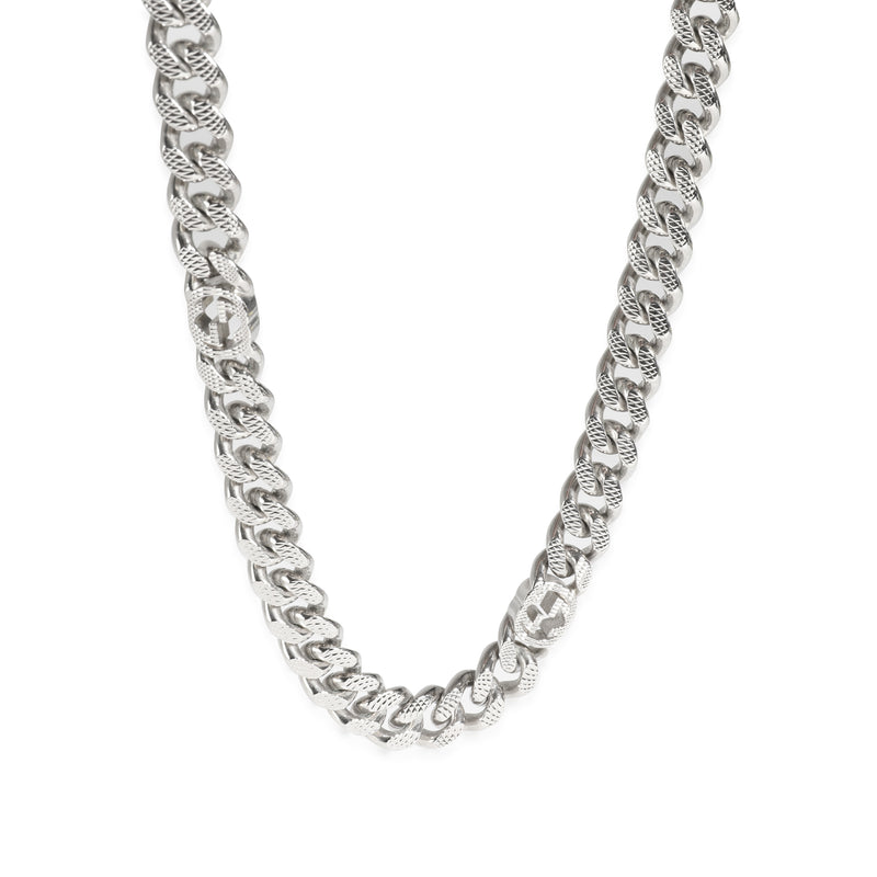 Interlocking G Necklace Palladium Plated , 20 Inches