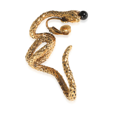 Snake Ear Cuff Yellow Gold Plated