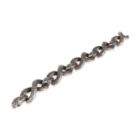 Snake Link Bracelet in Silver Tone