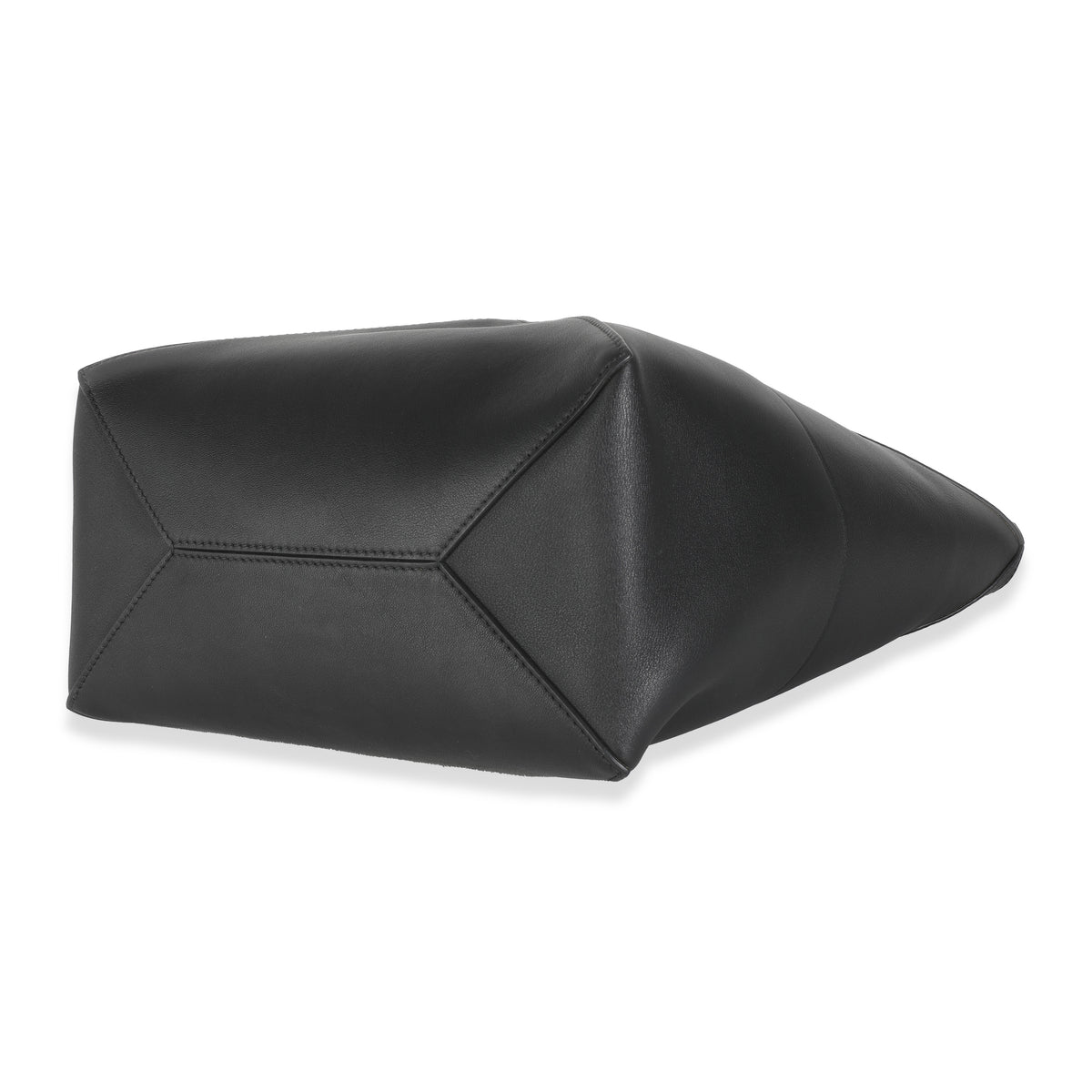 Black Shiny Calfskin Medium Puzzle Tote