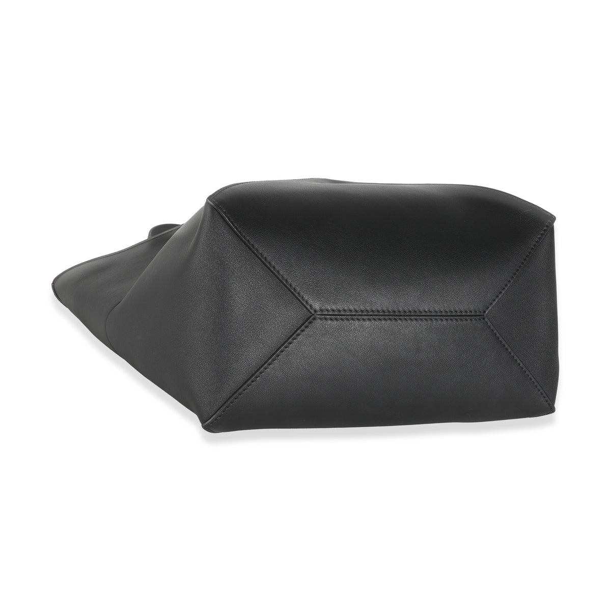 Black Shiny Calfskin Medium Puzzle Tote