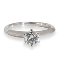 Solitaire Engagement Ring in  Platinum F VVS2 0.53 CTW