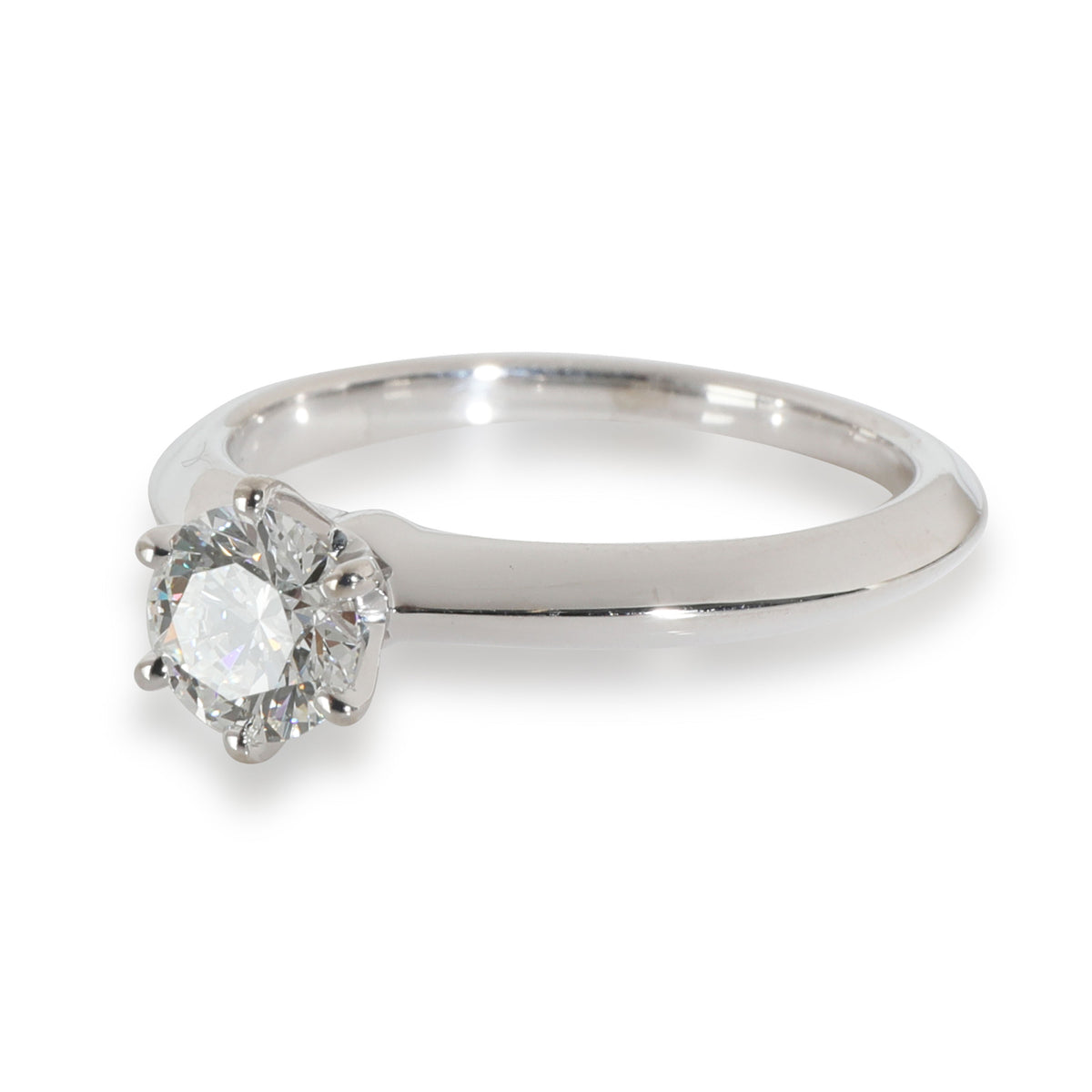 Solitaire Engagement Ring in  Platinum F VVS2 0.53 CTW