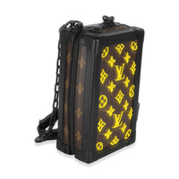 Jaune Monogram Tuffetage Canvas Vertical Soft Trunk
