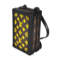 Jaune Monogram Tuffetage Canvas Vertical Soft Trunk