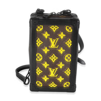 Jaune Monogram Tuffetage Canvas Vertical Soft Trunk