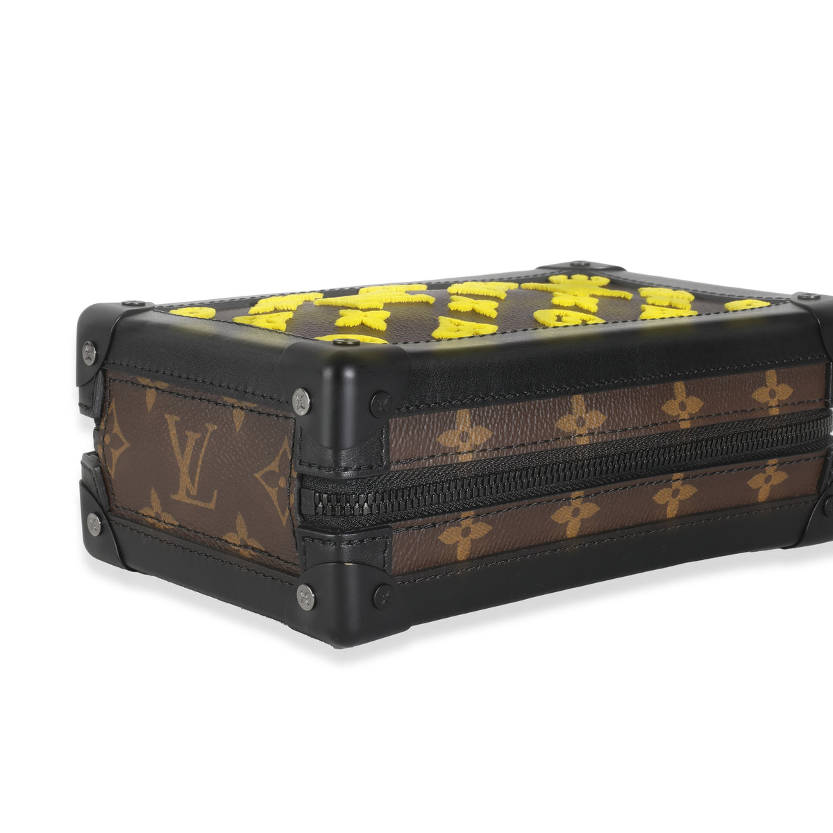 Jaune Monogram Tuffetage Canvas Vertical Soft Trunk