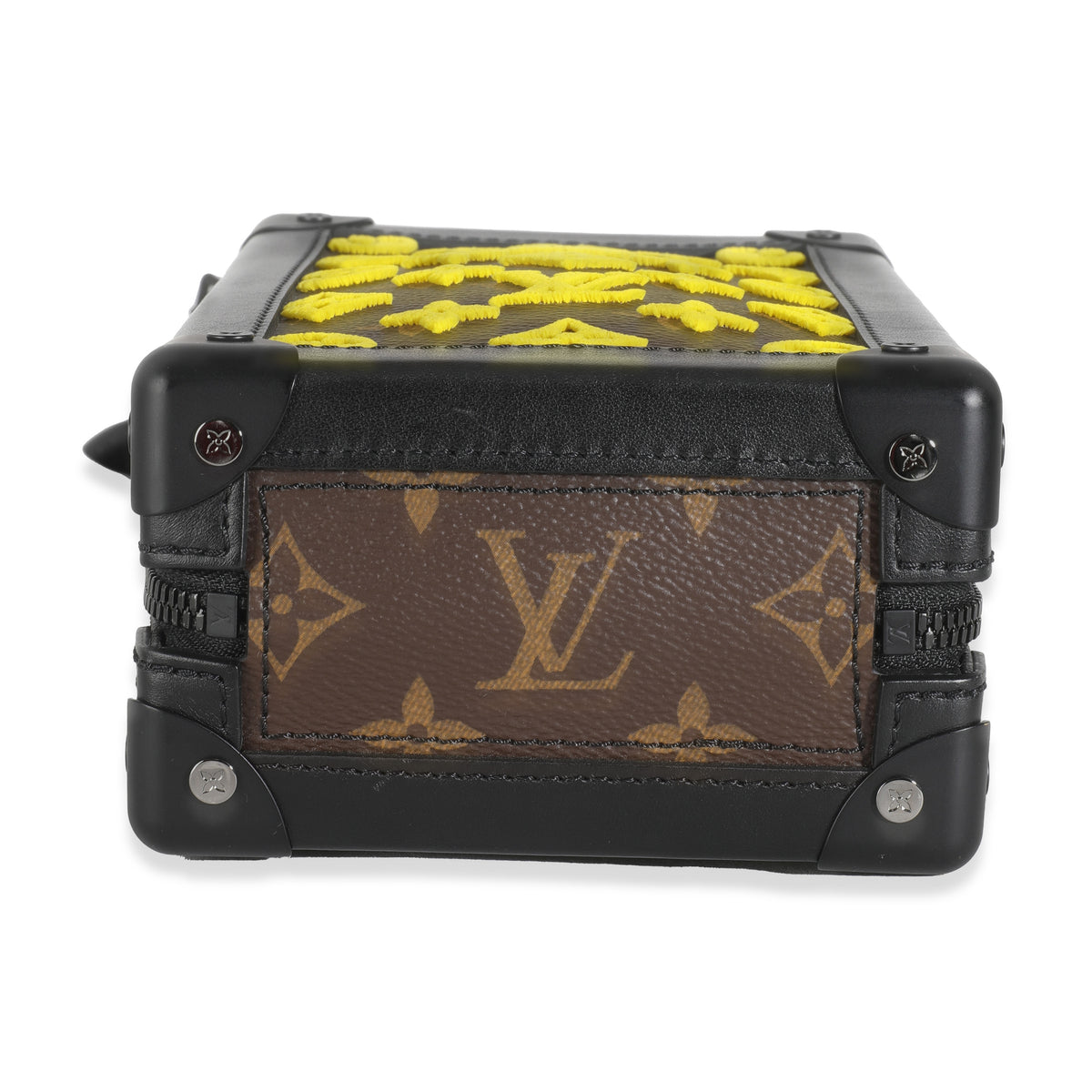 Jaune Monogram Tuffetage Canvas Vertical Soft Trunk