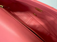 Pink Quilted Lambskin Pending CC Small Square Flap