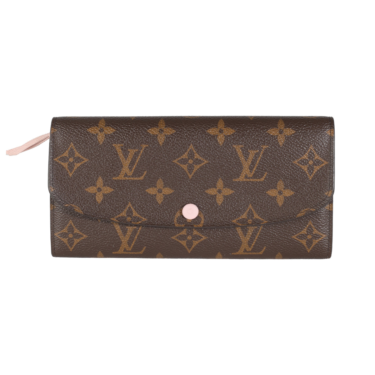 Rose Ballerine Monogram Canvas Emilie Wallet