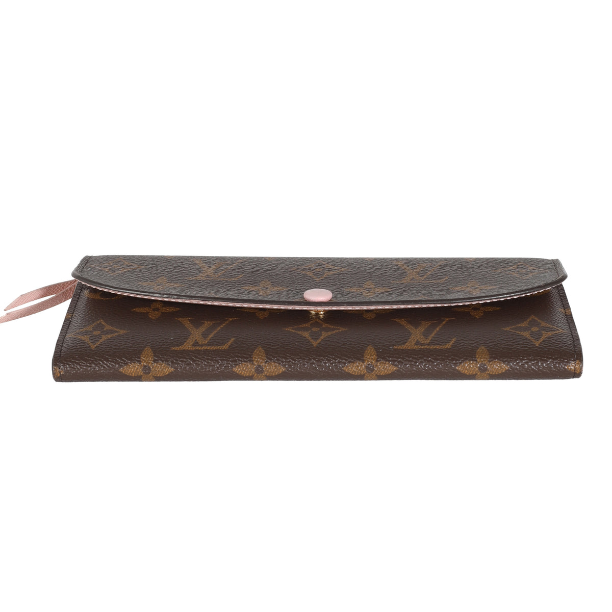 Rose Ballerine Monogram Canvas Emilie Wallet
