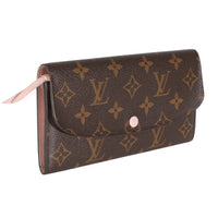 Rose Ballerine Monogram Canvas Emilie Wallet