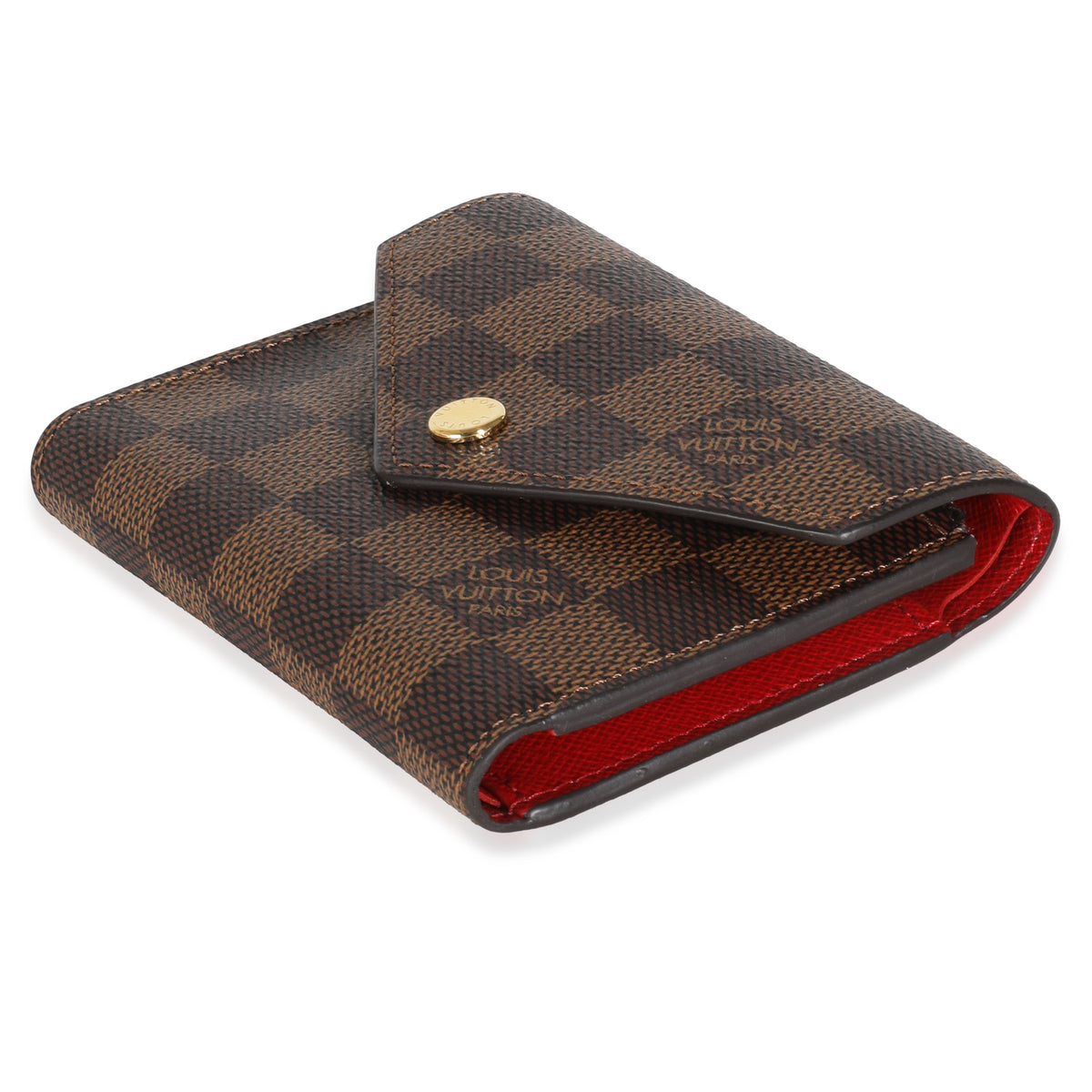 Fuchsia Damier Ebene Canvas Victorine Wallet