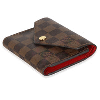 Fuchsia Damier Ebene Canvas Victorine Wallet