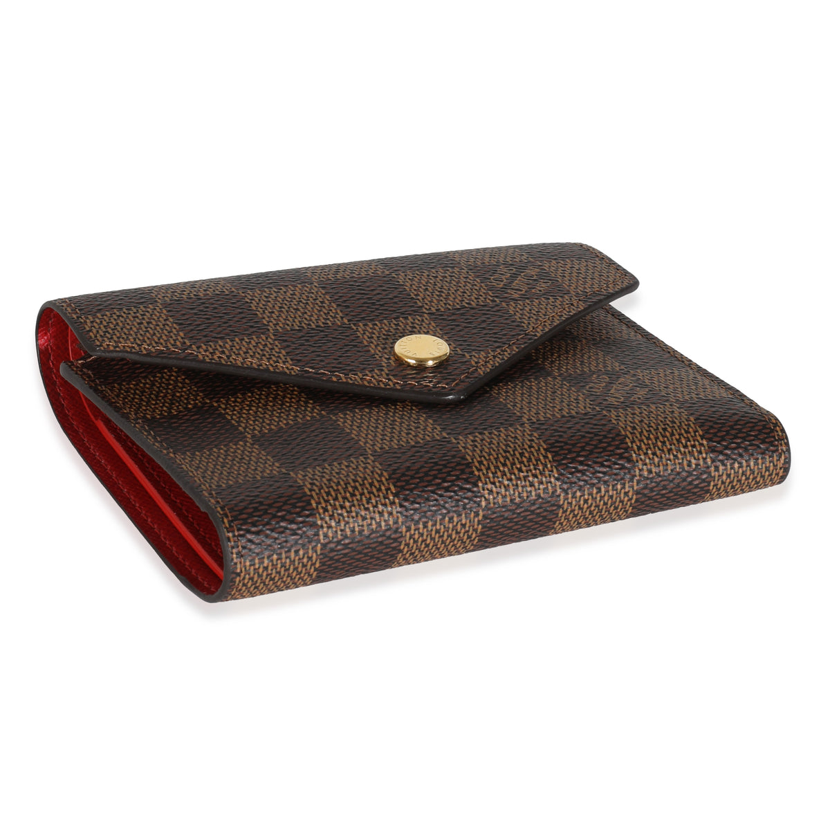 Fuchsia Damier Ebene Canvas Victorine Wallet