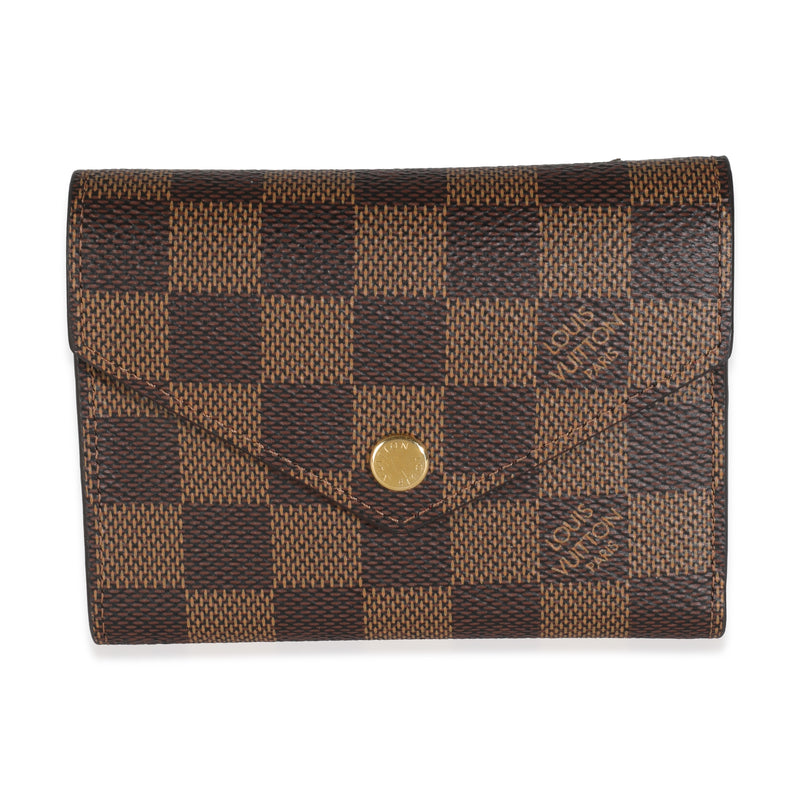 Fuchsia Damier Ebene Canvas Victorine Wallet