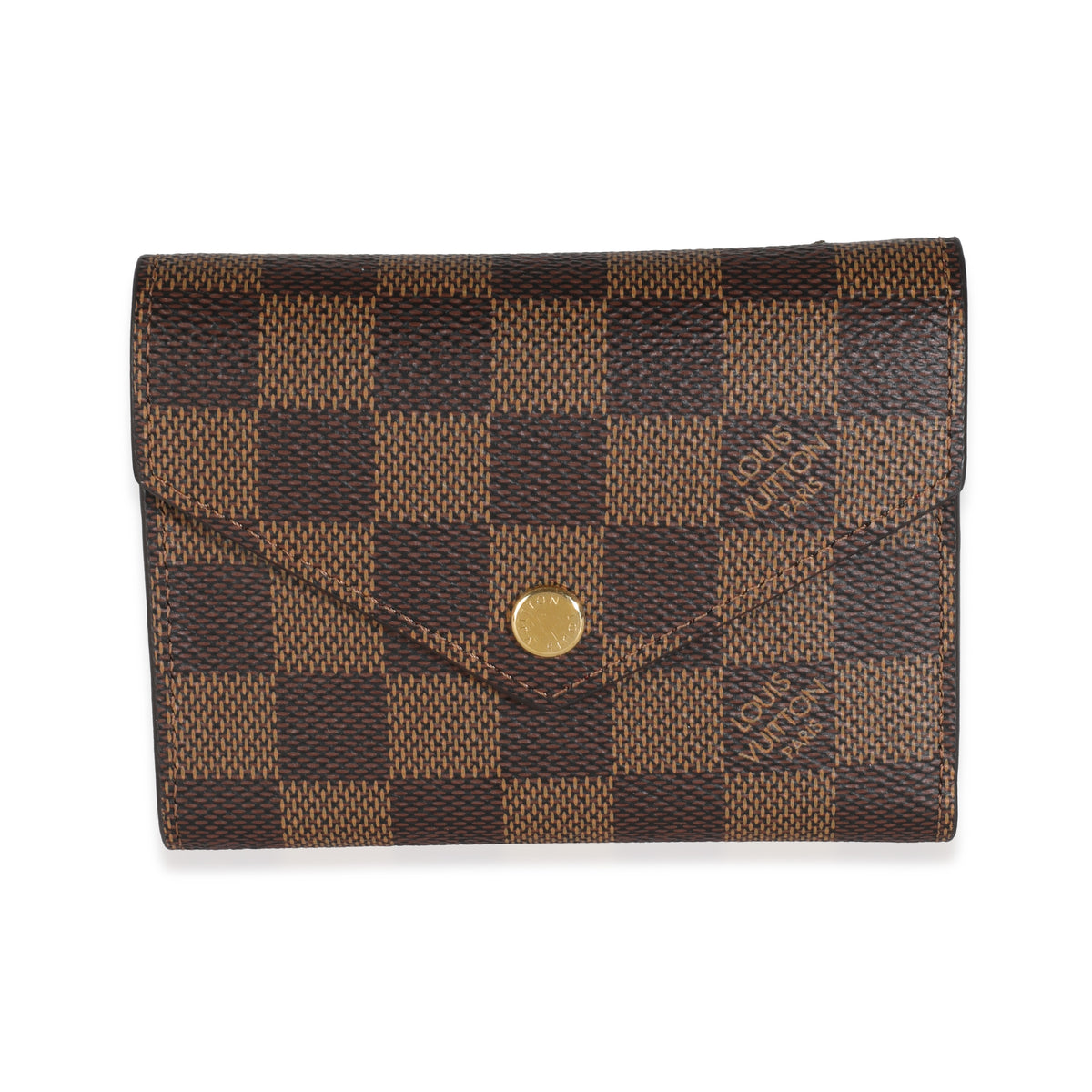 Fuchsia Damier Ebene Canvas Victorine Wallet