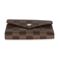Fuchsia Damier Ebene Canvas Victorine Wallet