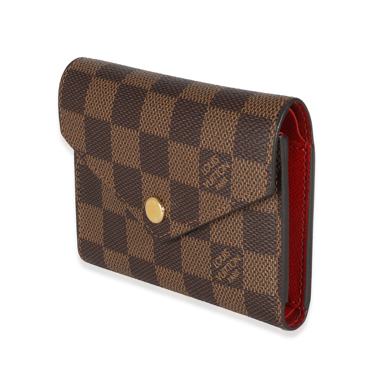 Fuchsia Damier Ebene Canvas Victorine Wallet