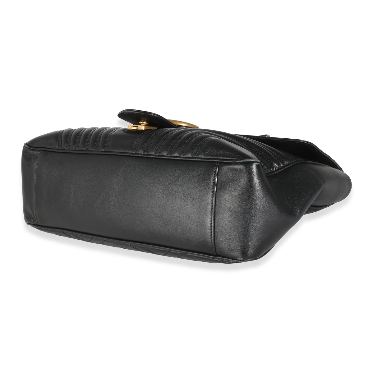 Black Matelasse Calfskin Large GG Marmont Bag
