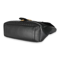Black Matelasse Calfskin Large GG Marmont Bag