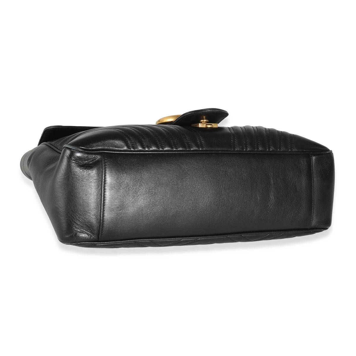 Black Matelasse Calfskin Large GG Marmont Bag