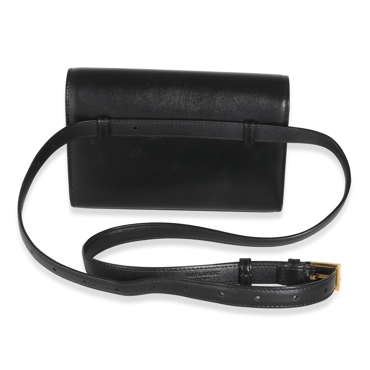 Black Smooth Calfskin Kate Belt Bag