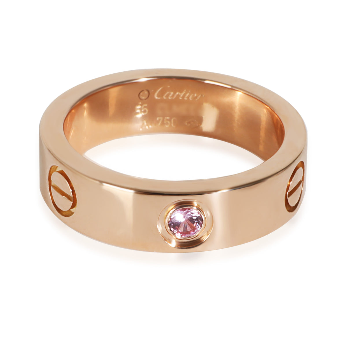 Love Ring, Pink Sapphire (Rose Gold)