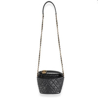 Black Quilted Calfskin Perfect Meeting Hobo