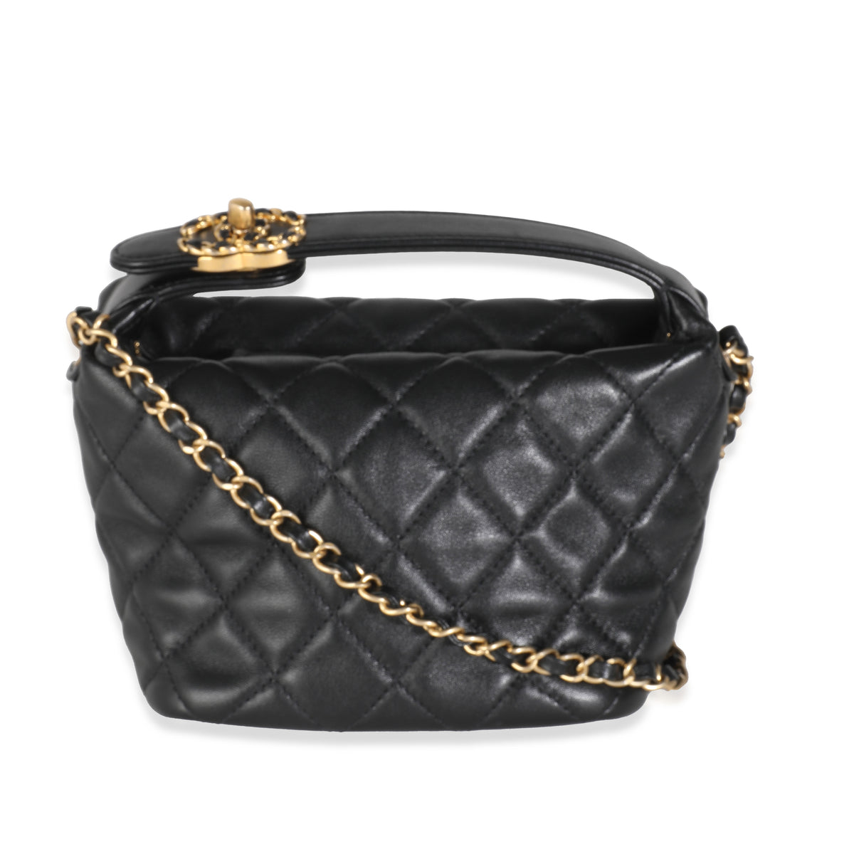 Black Quilted Calfskin Perfect Meeting Hobo