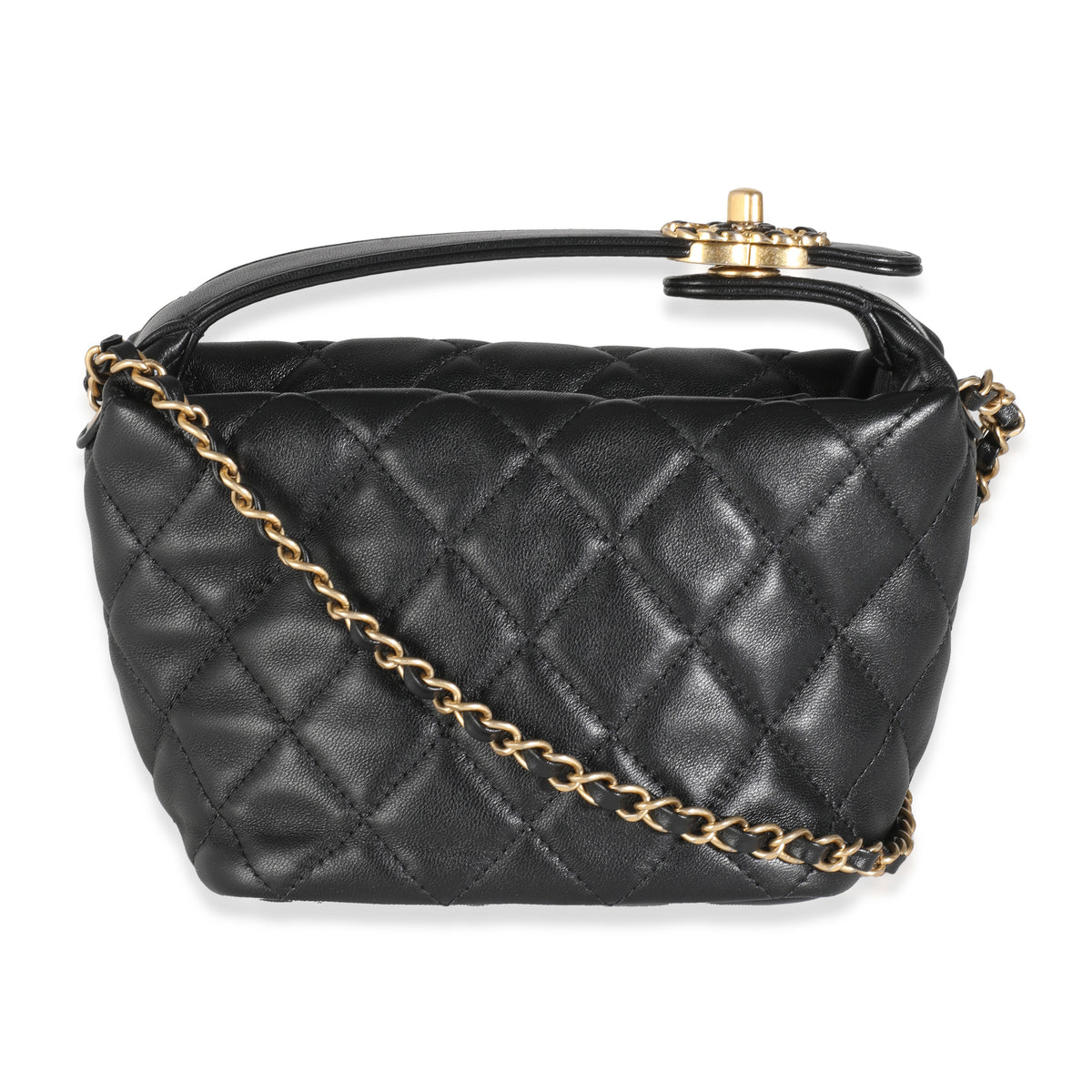 Black Quilted Calfskin Perfect Meeting Hobo