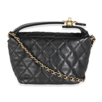 Black Quilted Calfskin Perfect Meeting Hobo