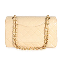 Vintage 24K Beige Quilted Lambskin Medium Classic Double Flap Bag