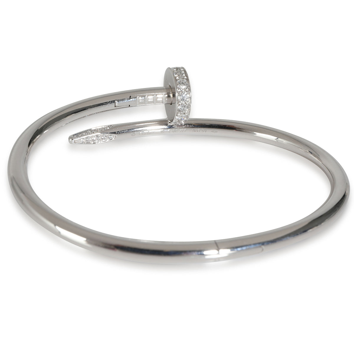 Juste Un Clou Bracelet, Diamonds (White Gold)